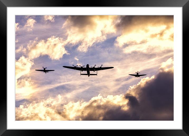 Battle of Britain Memorial Flight Framed Mounted Print by Northeast Images