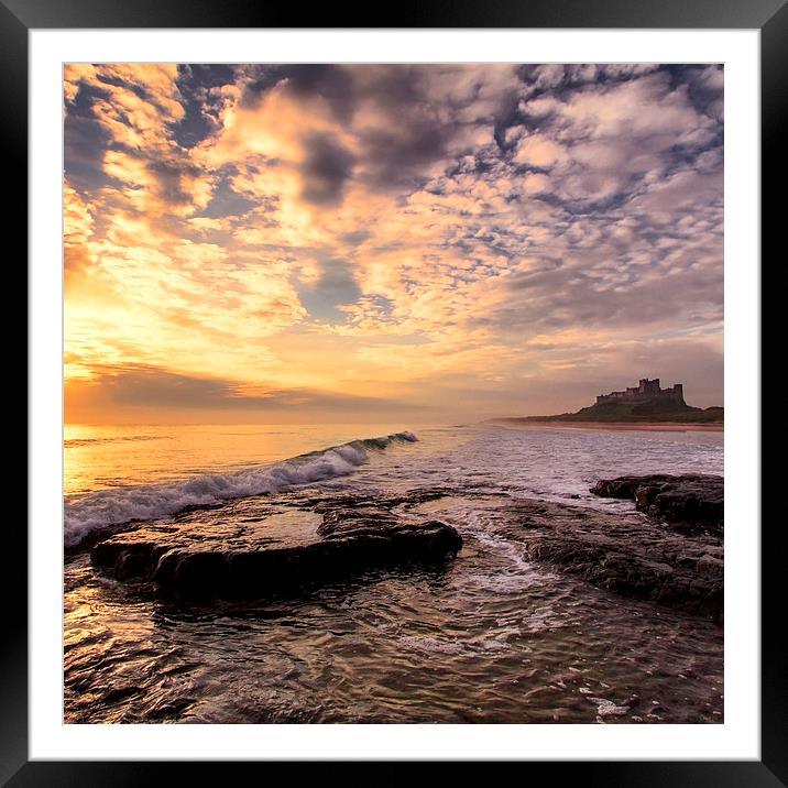 Bamburgh Castle Framed Mounted Print by Northeast Images