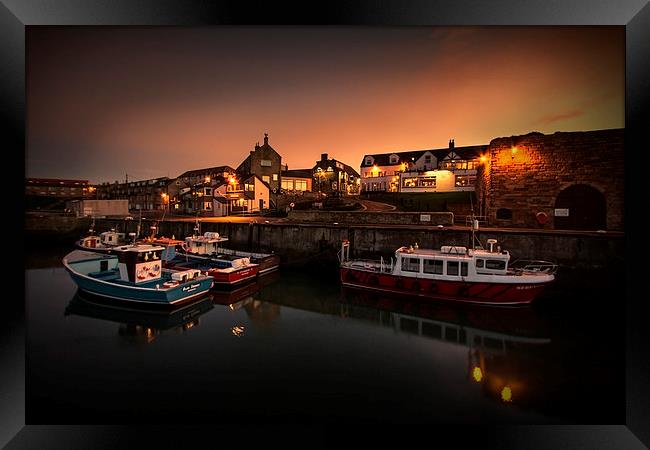 Seahouses Harbour Framed Print by Northeast Images