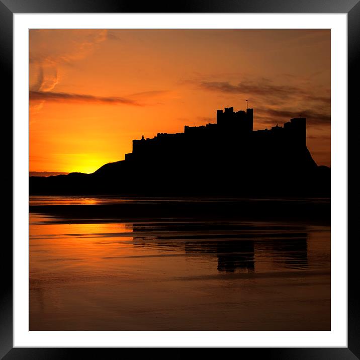 Bamburgh Castle Framed Mounted Print by Northeast Images