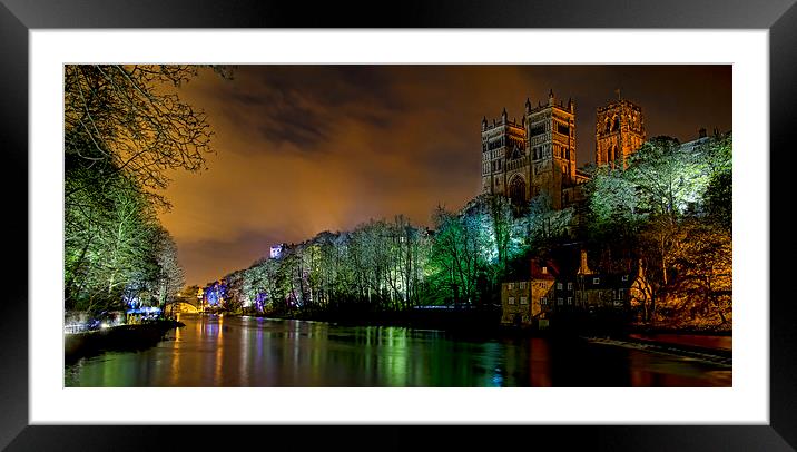 Durham Lumiere Panoramic Framed Mounted Print by Northeast Images