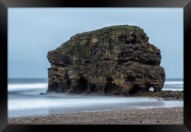 Marsden Rock Framed Print by Northeast Images