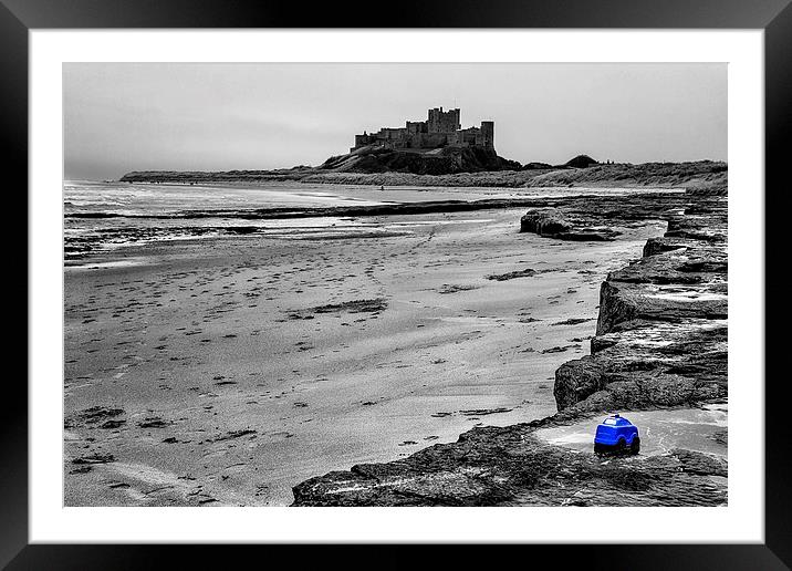 Bamburgh Beach Police Framed Mounted Print by Northeast Images