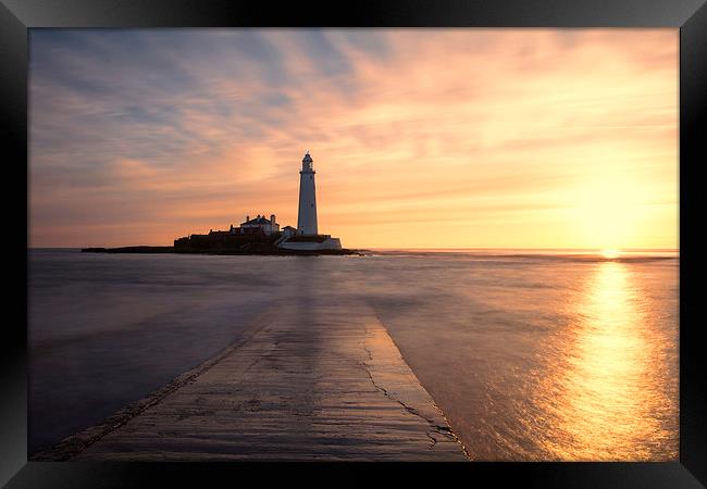 St. Mary`s Sunrise Framed Print by Northeast Images