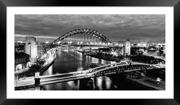 Tyne Bridge Framed Mounted Print by Northeast Images