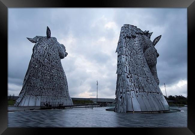  Kelpies at Falkirk Framed Print by Northeast Images