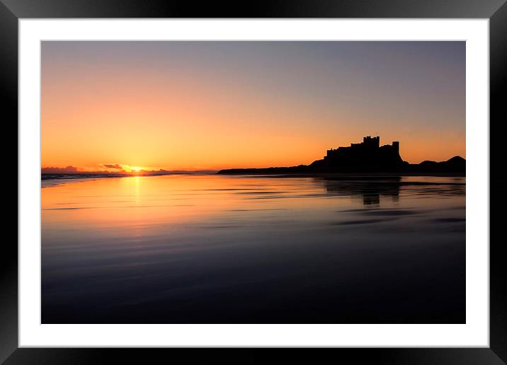  Bamburgh Castle Framed Mounted Print by Northeast Images