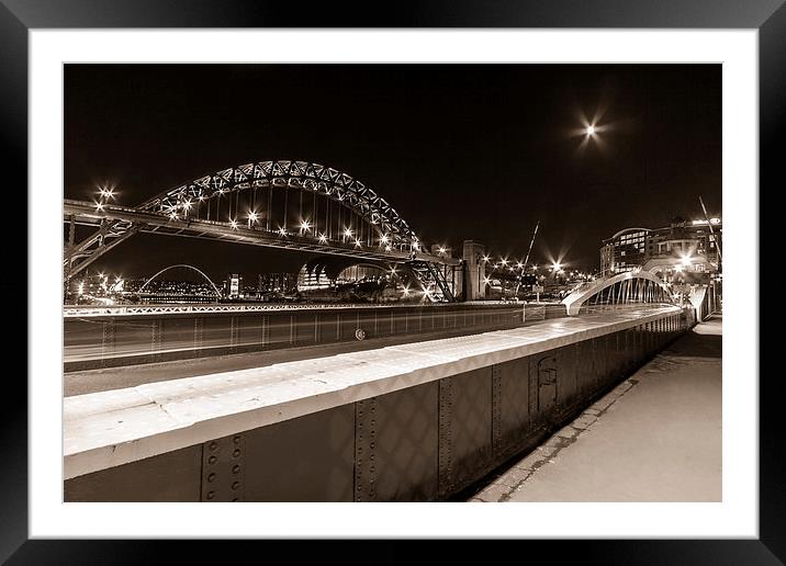  Newcastle Quayside Framed Mounted Print by Northeast Images