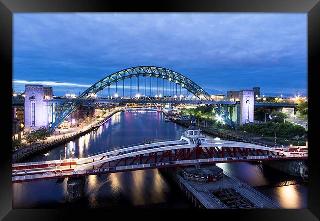  Newcastle Quayside Framed Print by Northeast Images