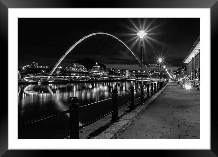  Newcastle Quayside Framed Mounted Print by Northeast Images