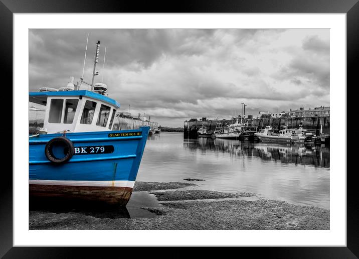 Seahouses Framed Mounted Print by Northeast Images