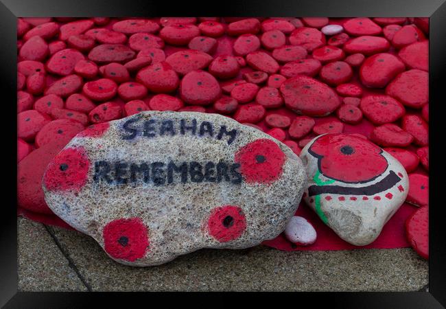 Seaham Remembers Framed Print by Northeast Images