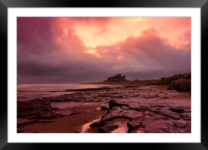 Bamburgh Castle  Framed Mounted Print by Northeast Images