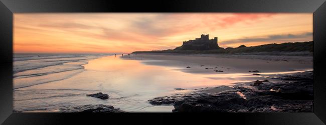 Bamburgh Castle panorama Framed Print by Northeast Images
