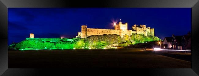 Bamburgh Castle panorama Framed Print by Northeast Images