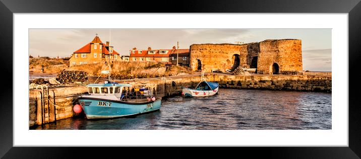 Beadnell Lime Kilns Framed Mounted Print by Northeast Images