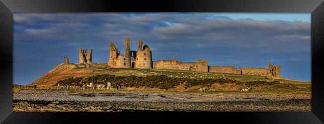 Dunstanburgh Panoramic Framed Print by Northeast Images