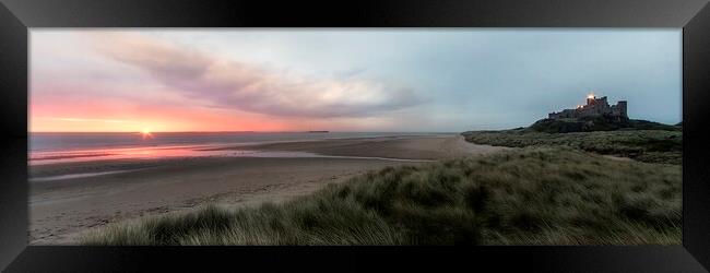 Bamburgh Sunrise Framed Print by Northeast Images