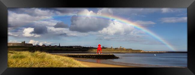 South Shields Rainbow Framed Print by Northeast Images