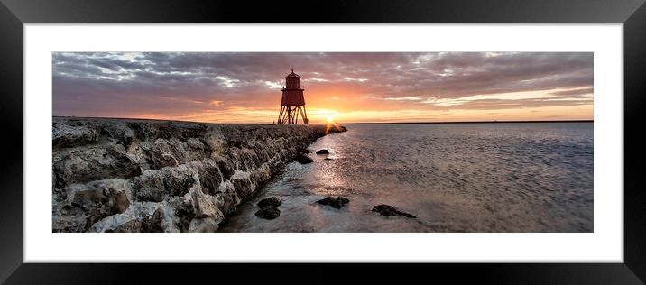 Sunrise at South Shields Framed Mounted Print by Northeast Images