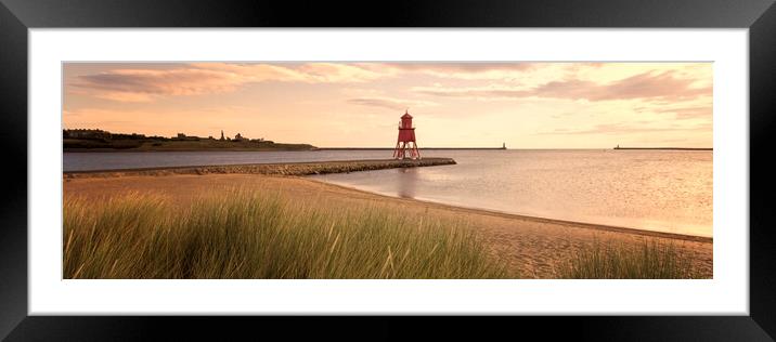 A view of South Shields taken at sunrise. Framed Mounted Print by Northeast Images