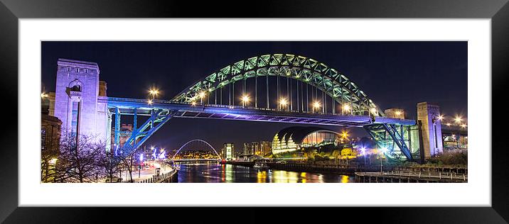 Tyne Bridge Framed Mounted Print by Northeast Images