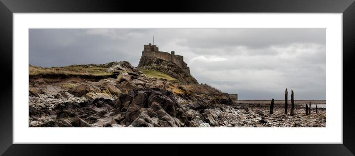 Lindisfarne Castle on Holy Island Framed Mounted Print by Northeast Images