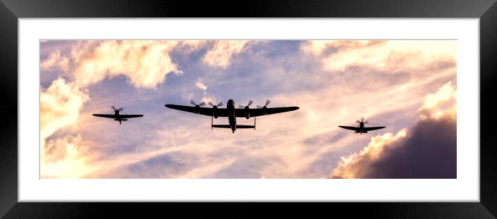 Memorial Flight Framed Mounted Print by Northeast Images