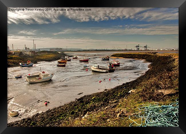 The Tide is Out Framed Print by Trevor Kersley RIP