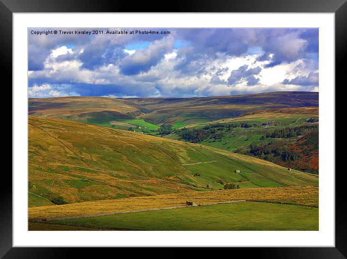 The Beauty of the Dales. Framed Mounted Print by Trevor Kersley RIP