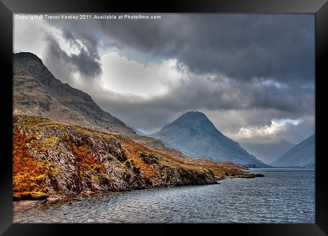 The Lakes - Wast Water Framed Print by Trevor Kersley RIP