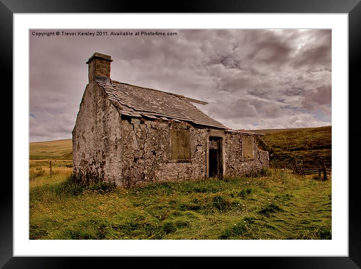 Ruin in the Dales Framed Mounted Print by Trevor Kersley RIP