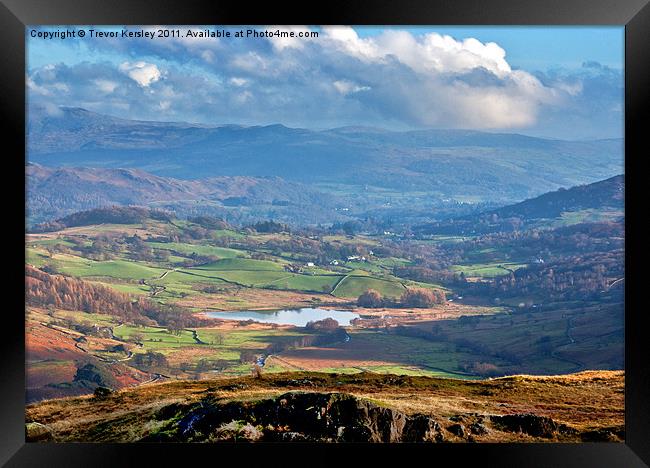 Langdale Valley - Lake District Framed Print by Trevor Kersley RIP