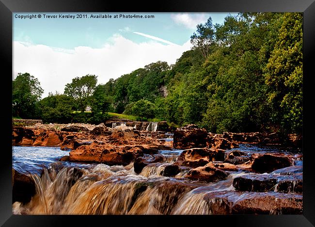 River Swale at Keld. Framed Print by Trevor Kersley RIP