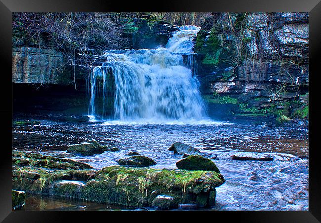 Yorks Dales Waterfall Framed Print by Trevor Kersley RIP