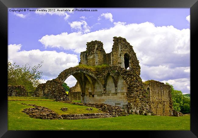 Kirkham Priory Ruins #3 Framed Print by Trevor Kersley RIP