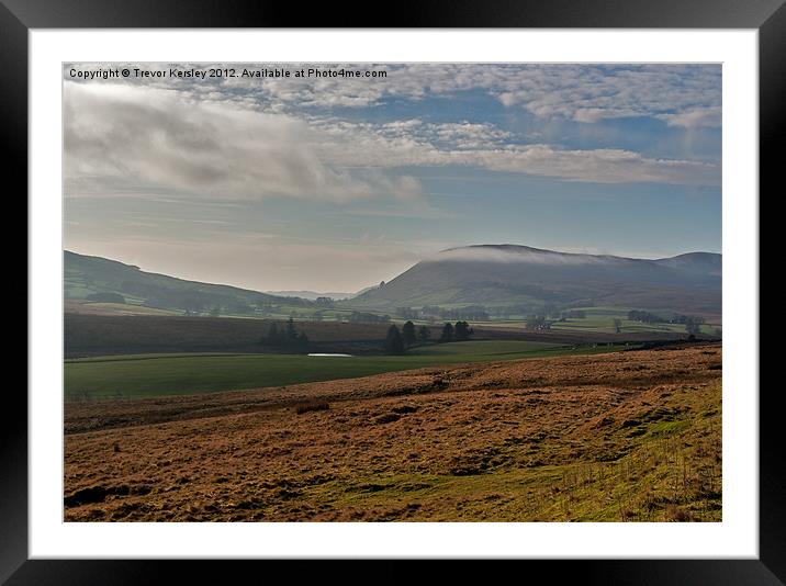 Mist in the Dales Framed Mounted Print by Trevor Kersley RIP