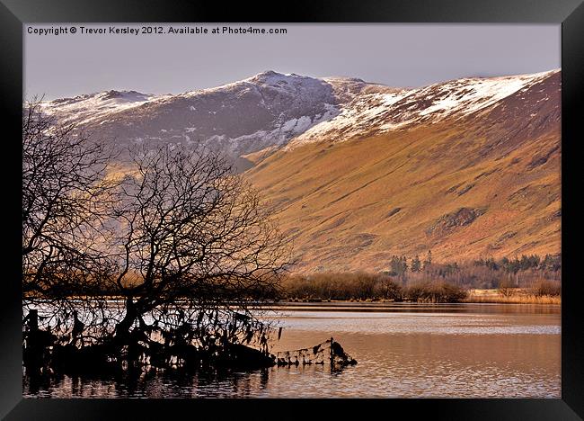 Derwentwater - Lake District. Framed Print by Trevor Kersley RIP