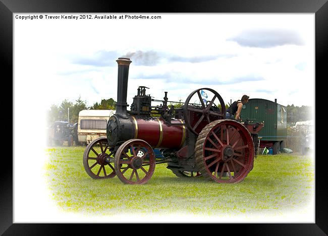 Steam Traction Engine Framed Print by Trevor Kersley RIP