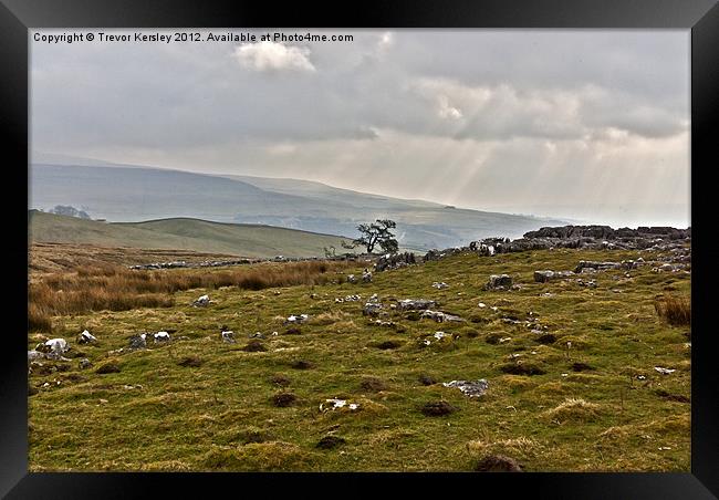 Yorkshire Dales Views Framed Print by Trevor Kersley RIP