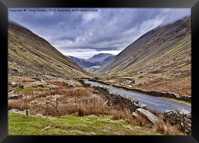 Kirkstone Pass View Framed Print by Trevor Kersley RIP