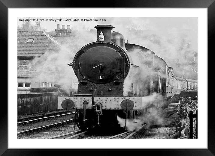 Steam Train - Grosmont NYMR Framed Mounted Print by Trevor Kersley RIP