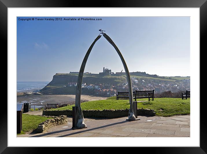 Whitby North Yorkshire Framed Mounted Print by Trevor Kersley RIP