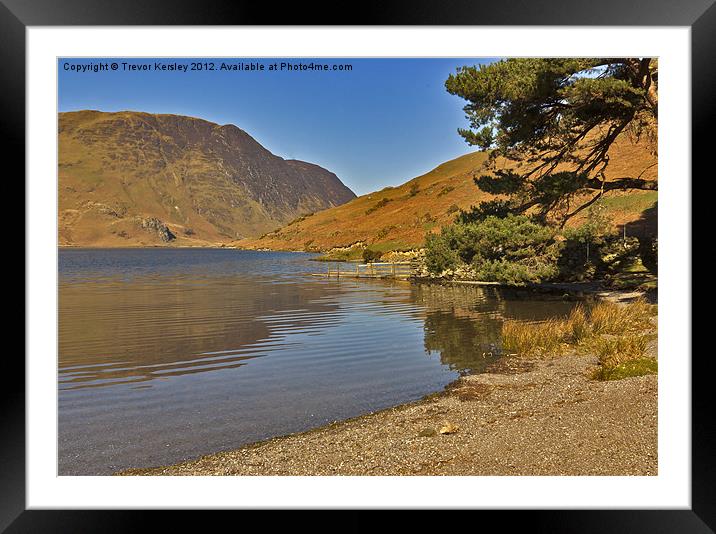 Buttermere ~  Reflections Framed Mounted Print by Trevor Kersley RIP