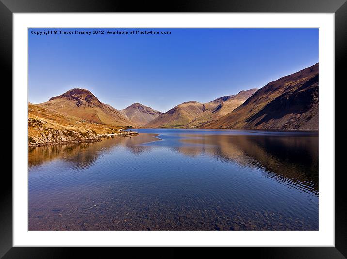 Wastwater ~ Lake District Framed Mounted Print by Trevor Kersley RIP