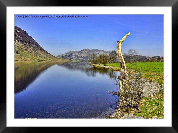 Buttermere Lake District Framed Mounted Print by Trevor Kersley RIP