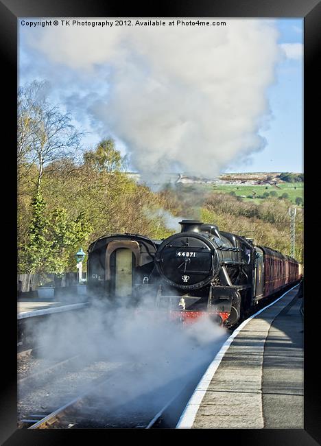 Steam Train at Grosmont Framed Print by Trevor Kersley RIP