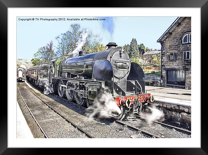 Steam at Grosmont NYMR Framed Mounted Print by Trevor Kersley RIP