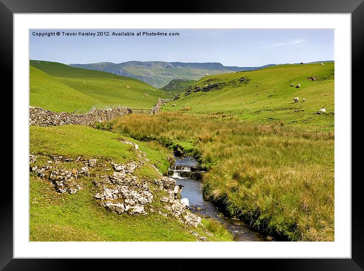 The Dales Framed Mounted Print by Trevor Kersley RIP