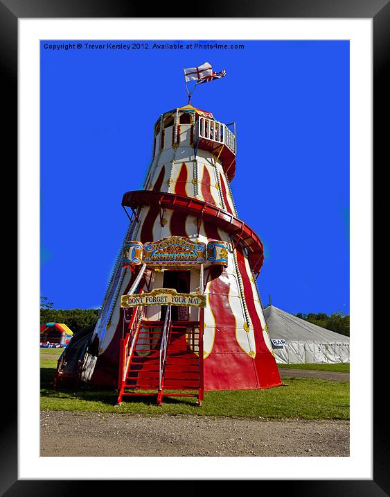 At The Fun Fair Framed Mounted Print by Trevor Kersley RIP